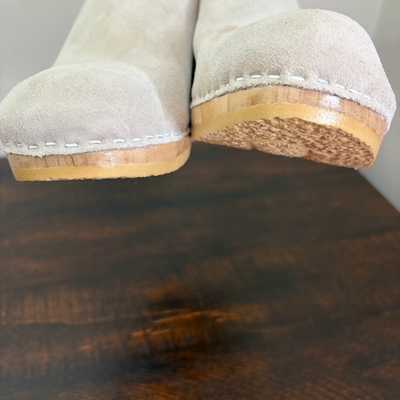 No. 6 New School Clogs Cloud Gray Nubuck Leather Size 42 / US 11.5 - Picture 4 of 12